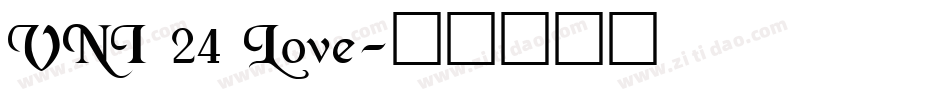 VNI 24 Love字体转换